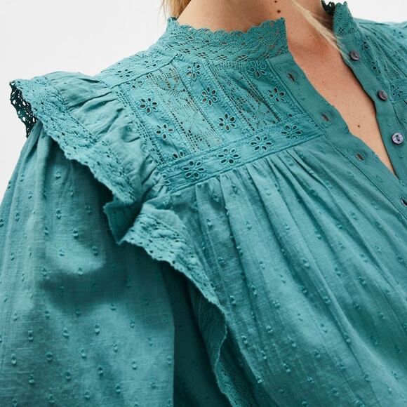 Free People Wrapped in a Dream Top in North Sea - Picture 4 of 10